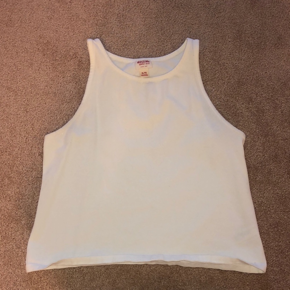 white tank top